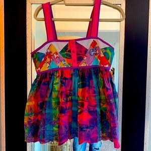 Size small/medium colorful summer blouse